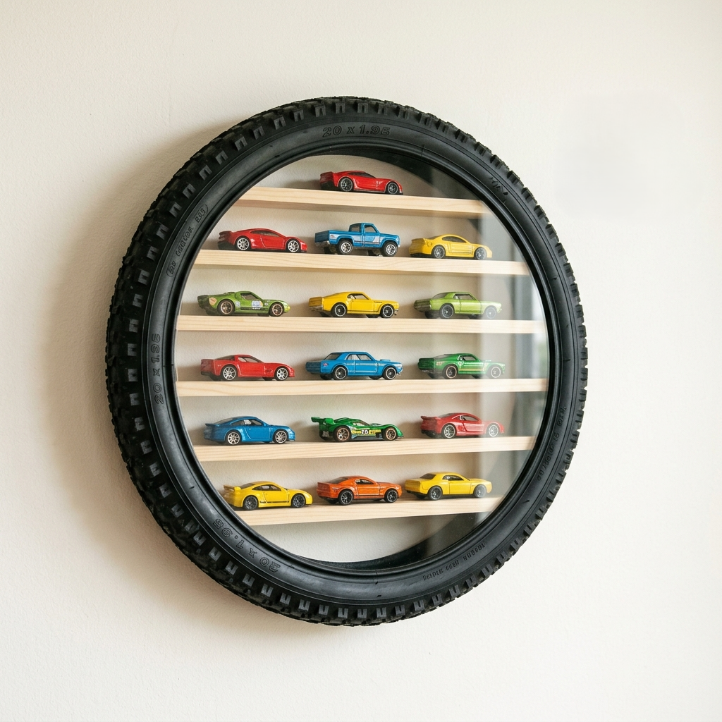 DriveDecor Monster 29 inch MTB tire display - Angled Detail